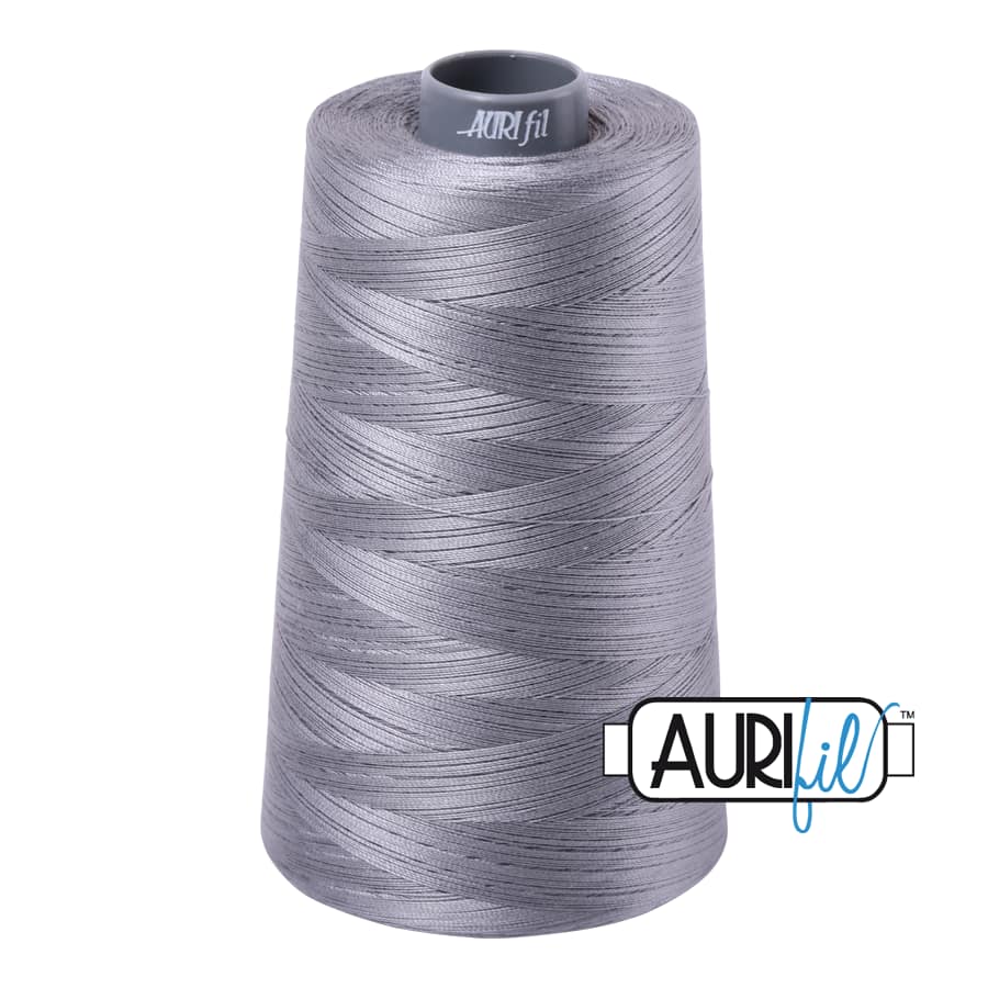 28wt Cotton Thread in 2605 Grey by Aurifil - Image 3