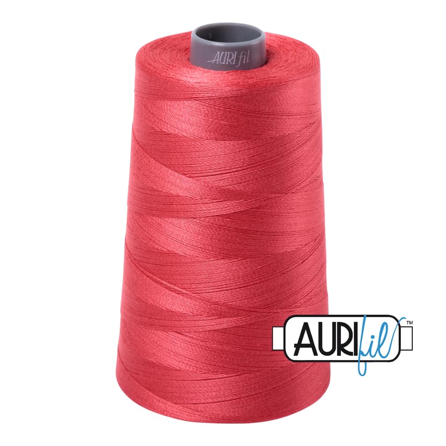 28wt Cotton Thread in 5002 Medium Red by Aurifil - Image 3