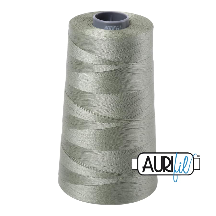 28wt Cotton Thread in 5019 Military Green by Aurifil - Image 3