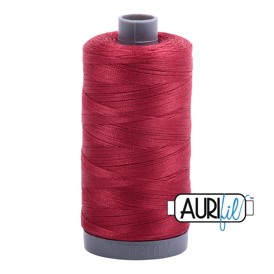 28wt Cotton Thread in 1103 Burgundy by Aurifil