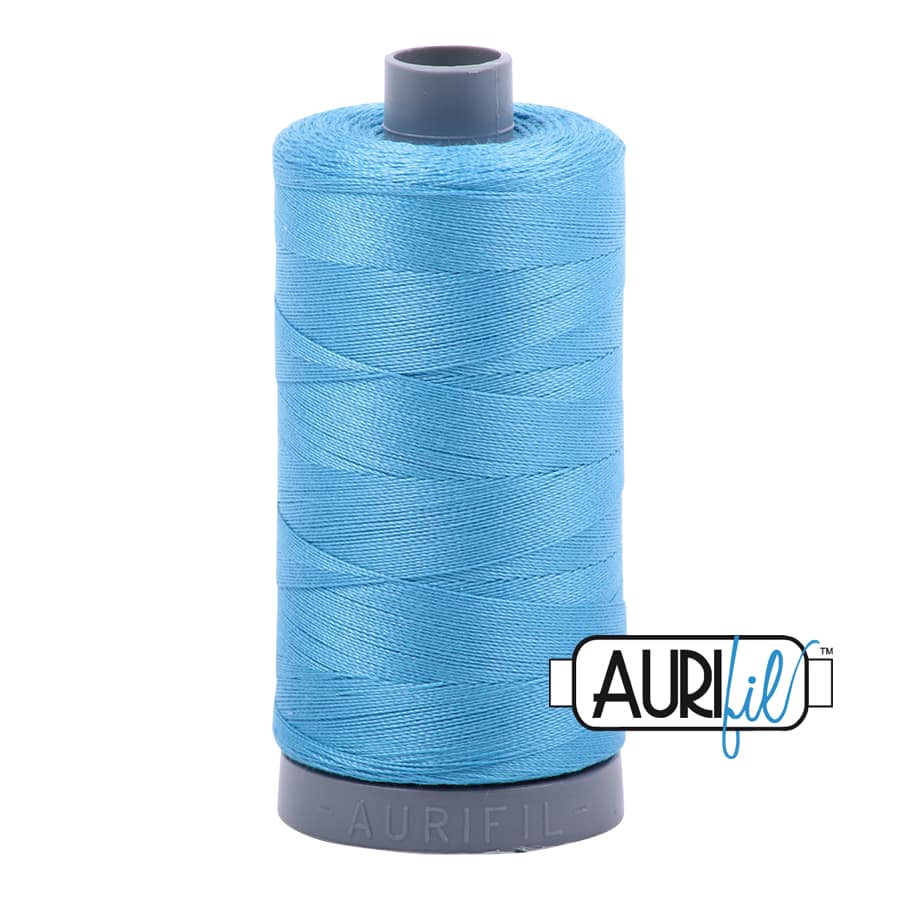28wt Cotton Thread in 1320 Bright Teal by Aurifil