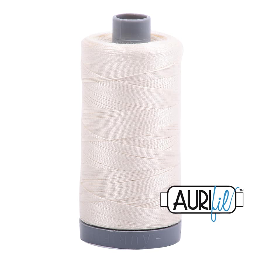 28wt Cotton Thread in 2026 Chalk by Aurifil