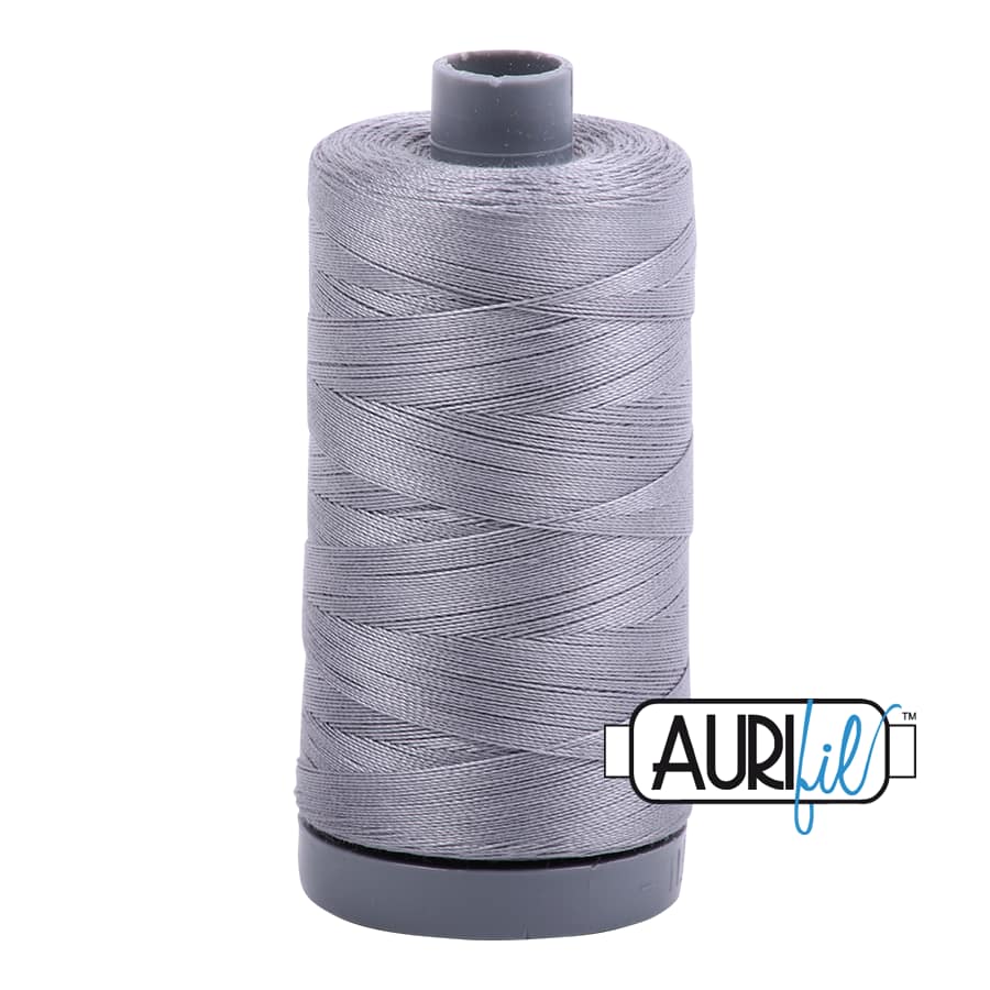 28wt Cotton Thread in 2605 Grey by Aurifil