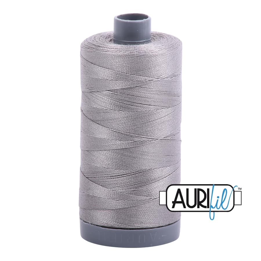 28wt Cotton Thread in 2620 Stainless Steel by Aurifil