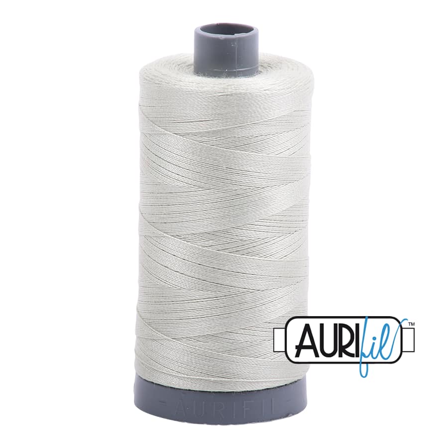 28wt Cotton Thread in 2843 Light Grey Green by Aurifil
