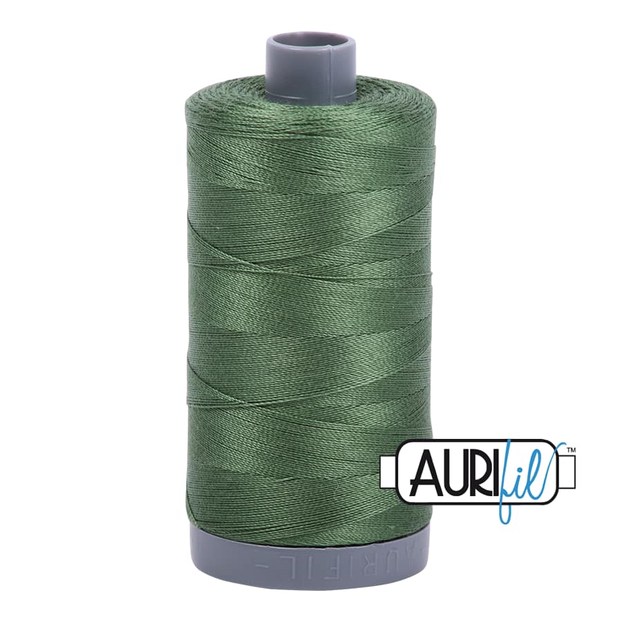 28wt Cotton Thread in 2890 Very Dark Grass Green by Aurifil
