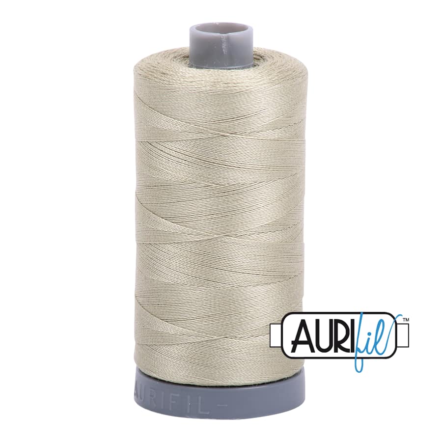 28wt Cotton Thread in 5020 Light Military Green by Aurifil