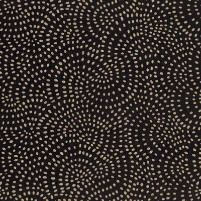 Cotton Fabric, 44/45" Wide in Twist Black Metallic by Dashwood Studio