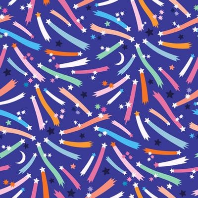 Cotton Fabric, 44" Wide in Shooting Stars a Carly Watts Design by Dashwood Studio