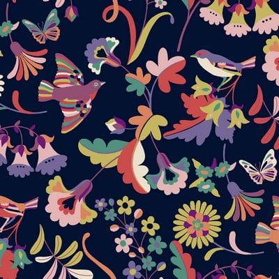 Cotton Fabric, 44" Wide in Nature's celebration a Sholto Drumlanrig Design by Dashwood Studio