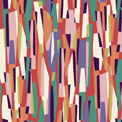 Cotton Fabric, 44" Wide in Glade abstract a Sholto Drumlanrig Design by Dashwood Studio