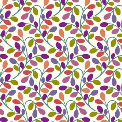 Cotton Fabric, 44" Wide in Glade vine light a Sholto Drumlanrig Design by Dashwood Studio