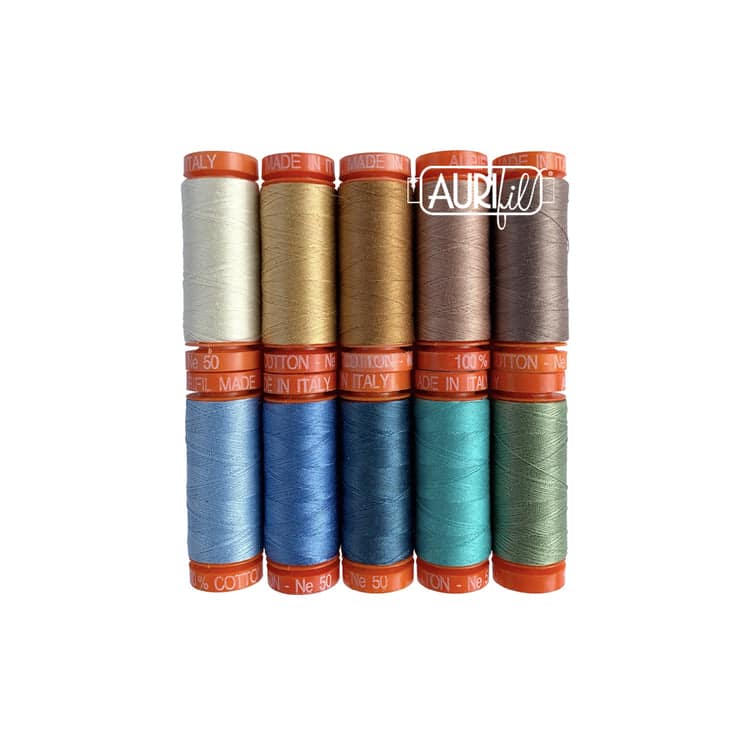 Earth Views by Karen Nyberg, 50wt Cotton Thread Set by Aurifil