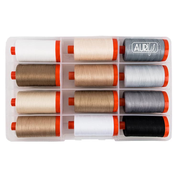 The Basic Collection by Mark Lipinski, 50wt Cotton Thread Set by Aurifil