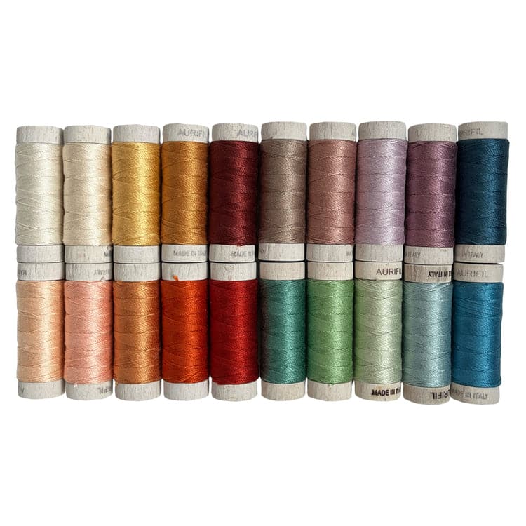 Evolve by Suzy Williams, 8wt Cotton Thread Set by Aurifil