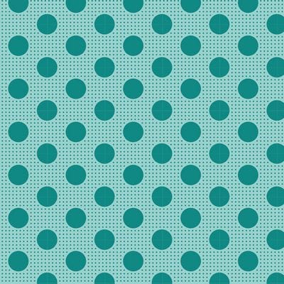 Cotton Fabric, 44" Wide in Medium Dots Dark Teal by Tilda