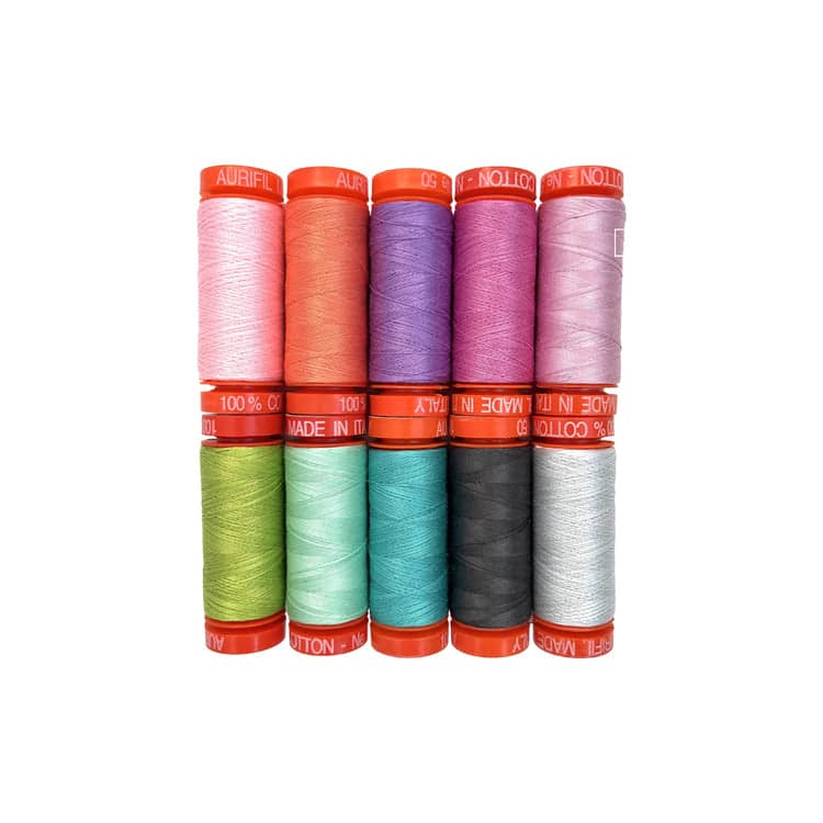 Roar by Tula Pink, 50wt Cotton Thread Set by Aurifil