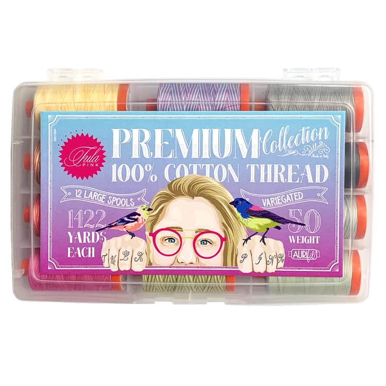 The Premium Collection by Tula Pink, 50wt Cotton Thread Set by Aurifil - Image 2