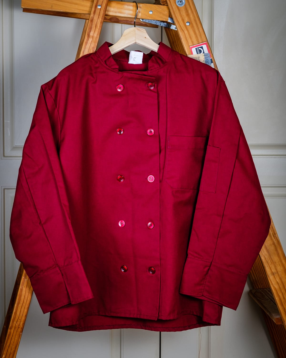 Chef Coat, Adult in Maroon