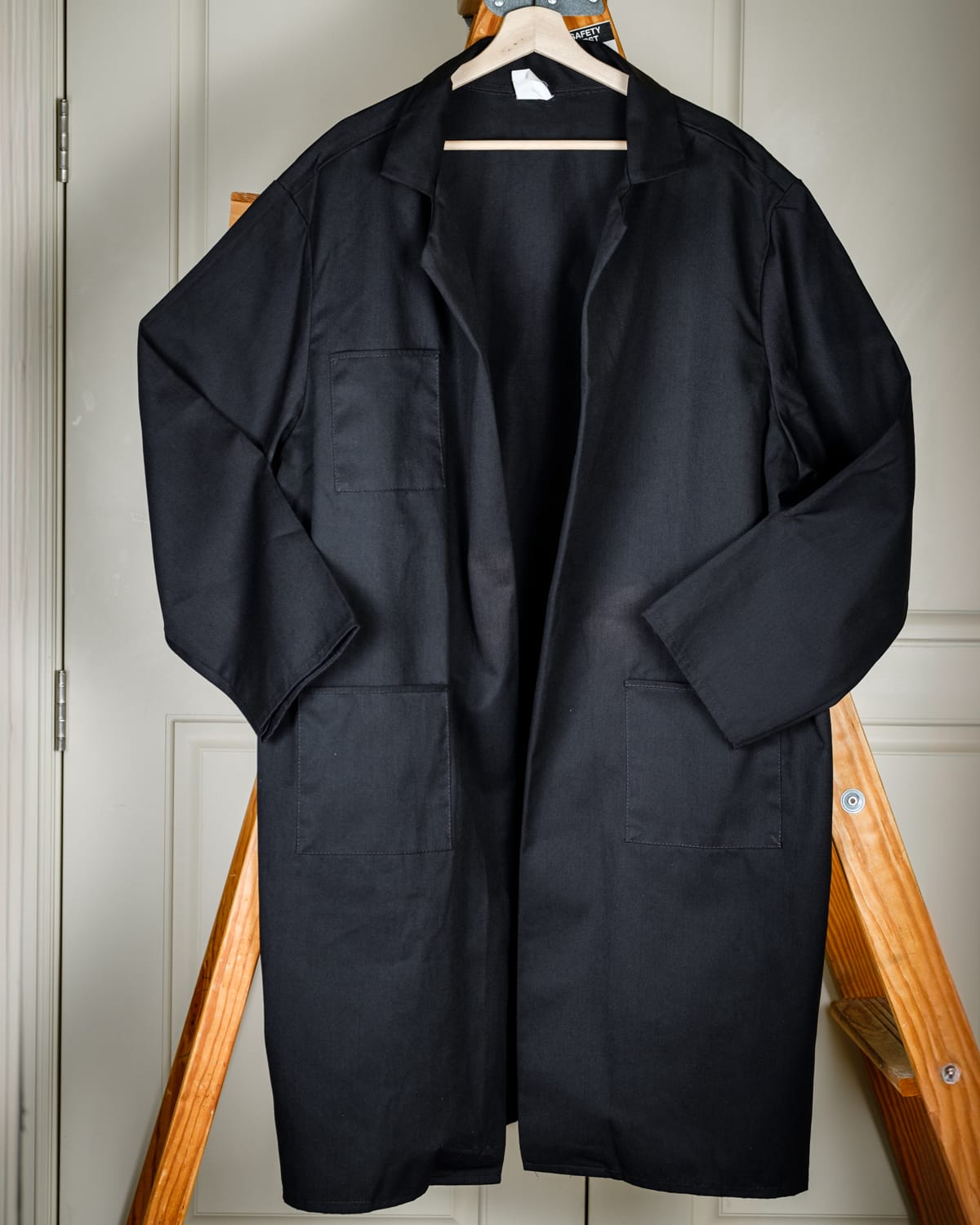 Lab Coat, Adult Long Length, Black