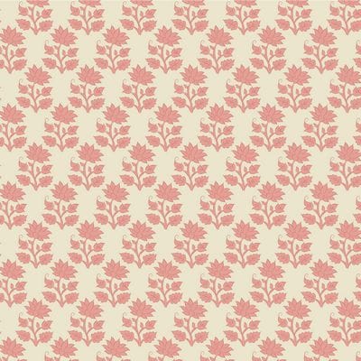 Cotton Fabric, 44" Wide in Pink by Tilda