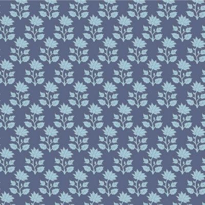 Cotton Fabric, 44" Wide in Blue by Tilda
