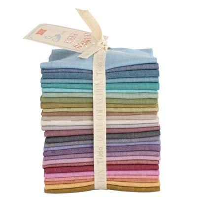 Cotton Fabric, Fat Eighth Bundle in Multicolor by Tilda