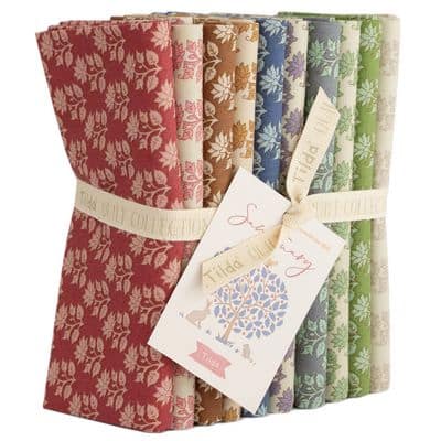 Cotton Fabric, Fat Quarter Bundle, Multicolor by Tilda