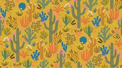 Cotton Fabric, 44/45" Wide in Desert Flora by Dashwood Studio