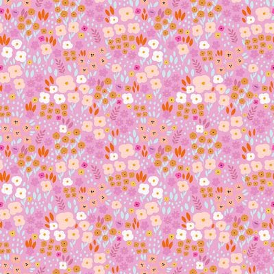 Cotton Fabric, 44/45" Wide in Pink Meadow by Dashwood Studio