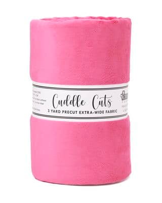 Minky, Wide Back Cuddle Cuts 3 Yard Length in Fuchsia by Shannon Fabrics