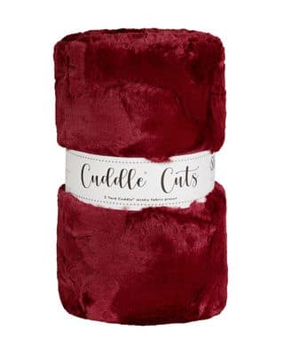 Minky, 2 Yard Luxe Cuddle Cuts in Hide Merlot by Shannon Fabrics