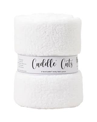 Minky, 2 Yard Luxe Cuddle Cuts in Sherpa White by Shannon Fabrics