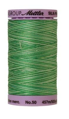 Silk Finish 50wt Mercerized Cotton Sewing Thread in 9821 Minty by Mettler
