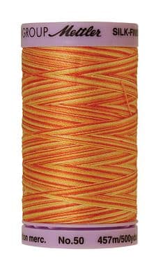 Silk Finish 50wt Mercerized Cotton Sewing Thread in 9831 Orange Ana by Mettler