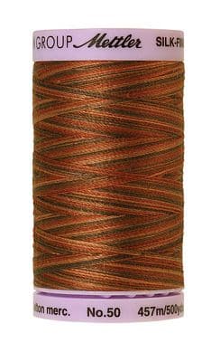 Silk Finish 50wt Mercerized Cotton Sewing Thread in 9852 Chocolate by Mettler