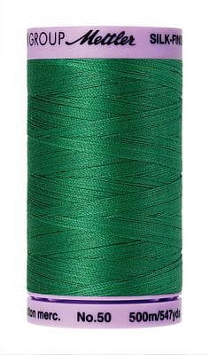 Silk Finish 50wt Mercerized Cotton Sewing Thread in 0224 Kelley by Mettler