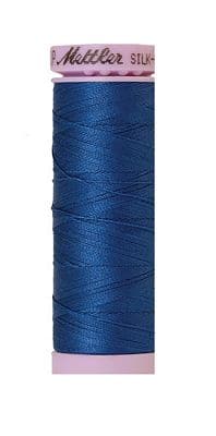 Silk Finish 50wt Mercerized Cotton Sewing Thread in 0697 Snorkel Blue by Mettler