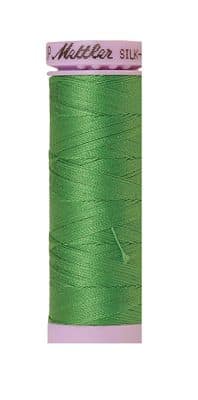 Silk Finish 50wt Mercerized Cotton Sewing Thread in 1314 Vibrant Green by Mettler