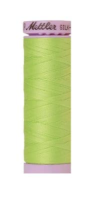 Silk Finish 50wt Mercerized Cotton Sewing Thread in 1528 Bright Lime Green by Mettler