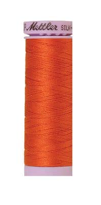 Silk Finish 50wt Mercerized Cotton Sewing Thread in 6255 Mandarin Orange by Mettler