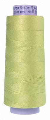 Silk Finish 50wt Mercerized Cotton Sewing Thread in 1343 SpringGreen by Mettler