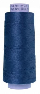 Silk Finish 50wt Mercerized Cotton Sewing Thread in 1365 True Navy by Mettler