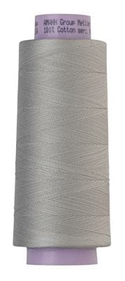 Silk Finish 50wt Mercerized Cotton Sewing Thread in 13966 Stainless Steel by Mettler