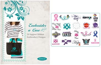 Embroidery Designs, Embroider a Cure by DIME