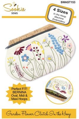 Garden Flower Clutch, In The Hoop Design by Sookie Sews