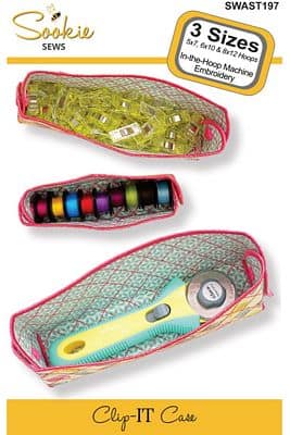 Clip-It Case Set, In The Hoop Design by Sookie Sews