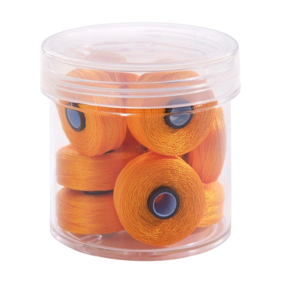 Pre-Wound Bobbins, M Class, Magna-Glide Delights 40wt Trilobal Polyester Thread in 80130 Marigold by FilTec (10 Pack)