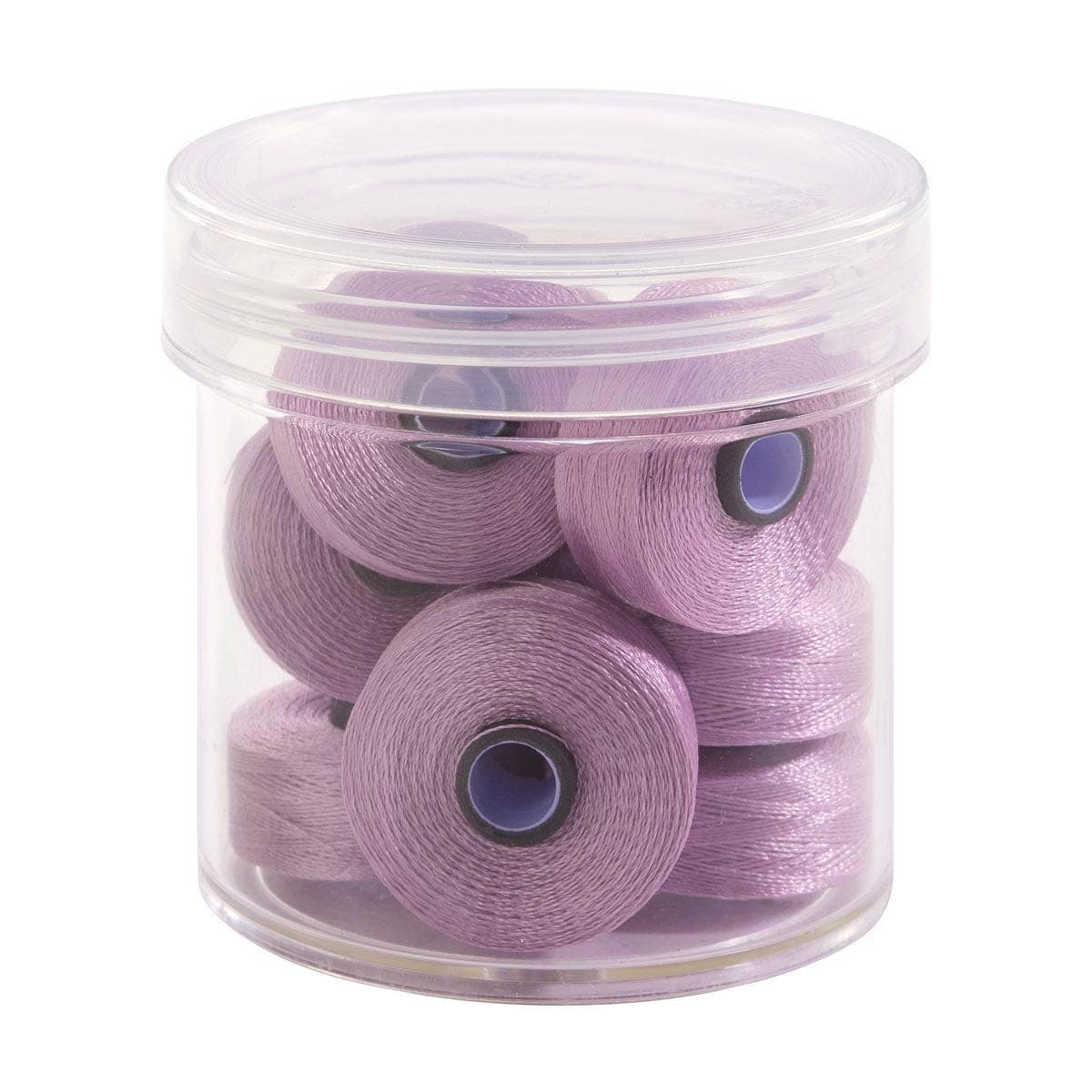 Pre-Wound Bobbins, M Class, Magna-Glide Delights 40wt Trilobal Polyester Thread in 40522 Tabriz Orchid by FilTec (10 Pack)